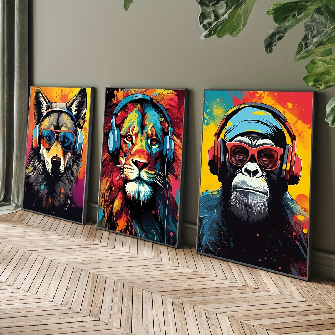 Toile d'Art Contemporain Animaux Gaming
