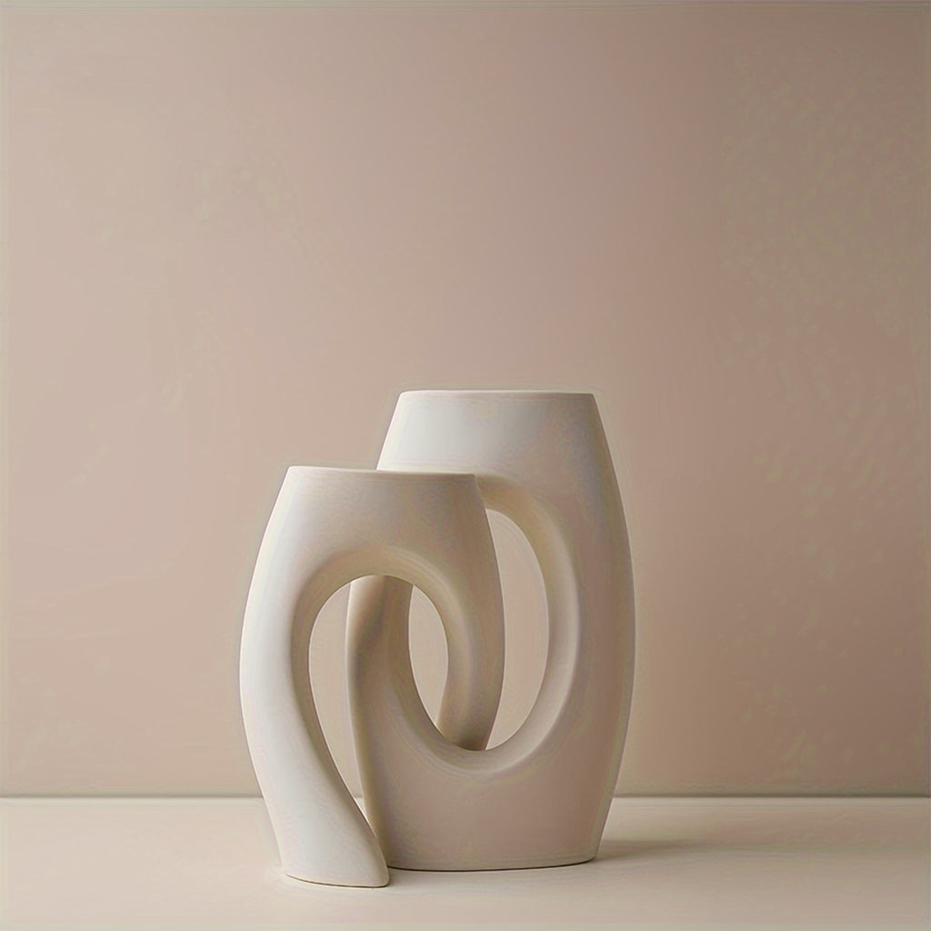 Ensemble de 2 Vases en Céramique Unique