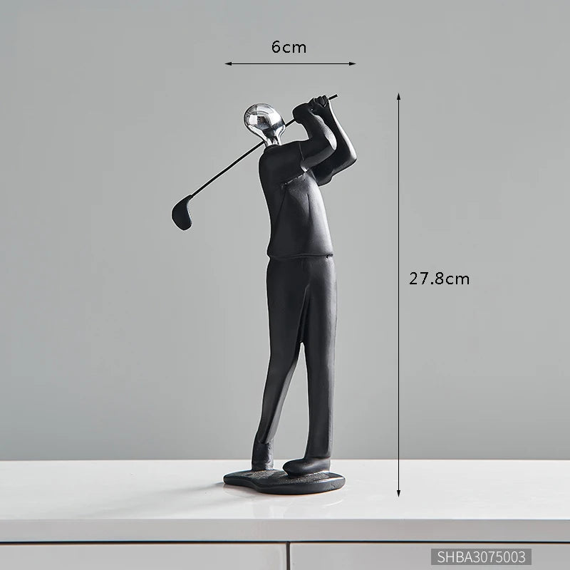 Statue abstraite en résine