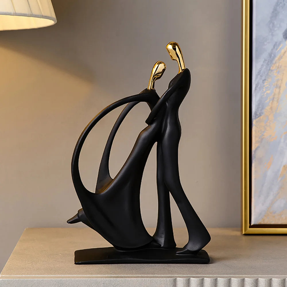 Statue abstraite en résine
