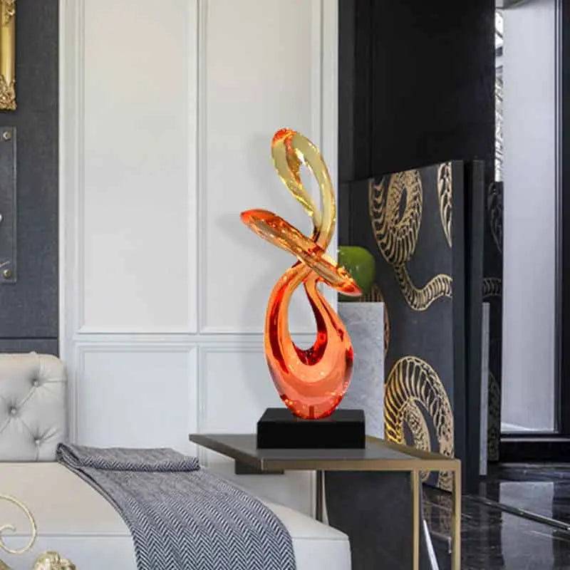 Sculpture en résine transparente